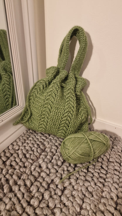 Handmade crocheted medium tote bag